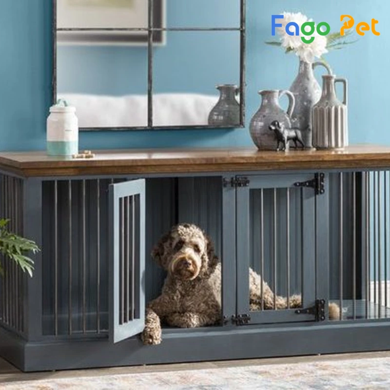 Thiết kế nhà cho chó bằng sắt sơn tĩnh điện