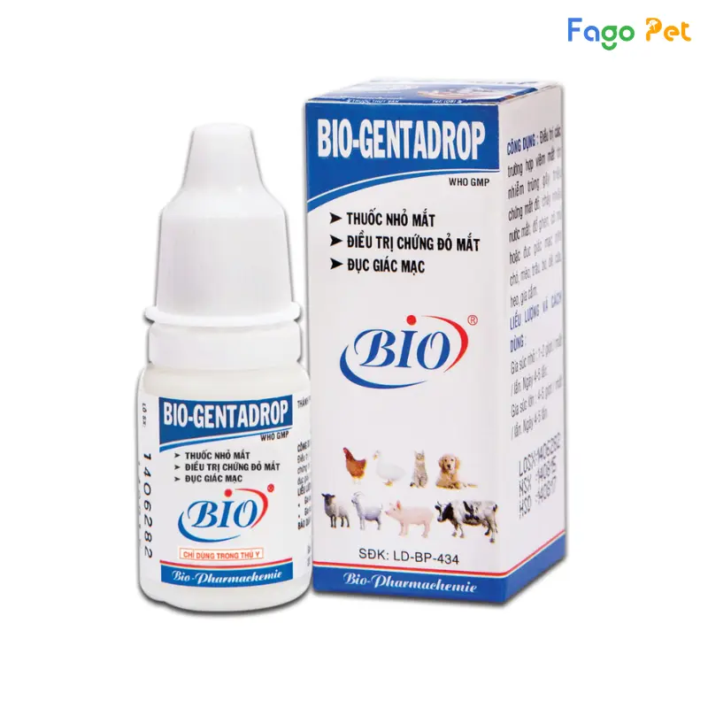 Thuốc Bio Gentadrop Nhỏ Mắt Cho Mèo An Toàn Tiện Dụng