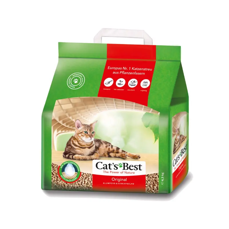 Cát vệ sinh cho mèo Cats Best Original - Cát hữu cơ vón cục 2.1kg