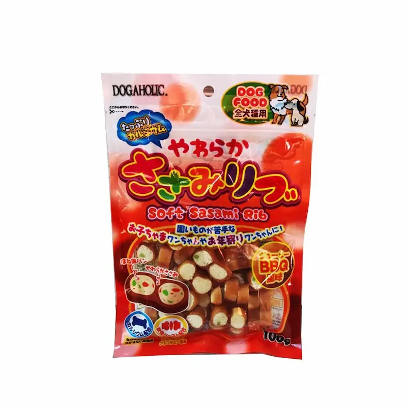 Snack cuộn kiểu nhật cho chó Dogaholic vị gà BBQ Soft sasami