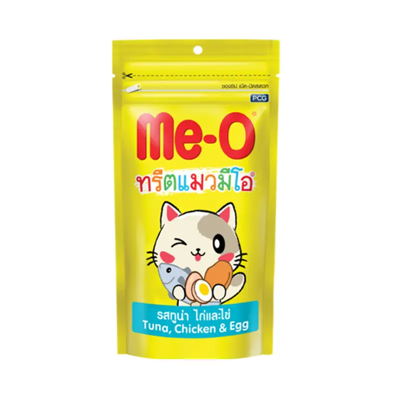 Bánh thưởng cho mèo Me-O Cat Treat Tuna, Chicken & Egg Flavour
