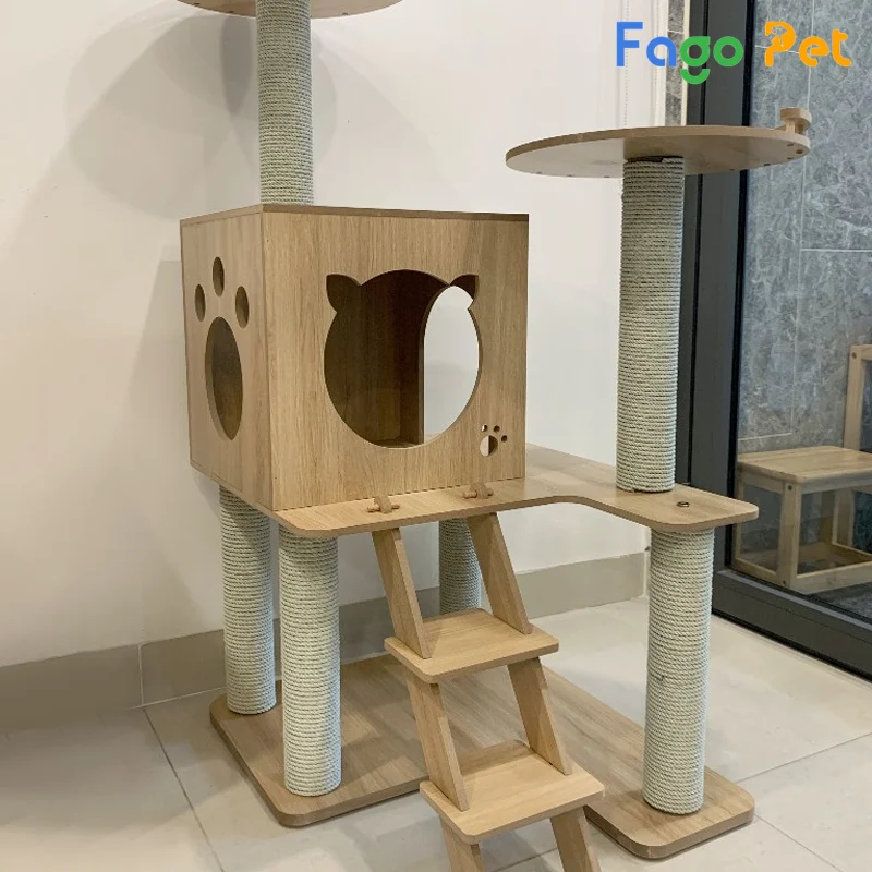 làm nhà cho mèo bằng gỗ