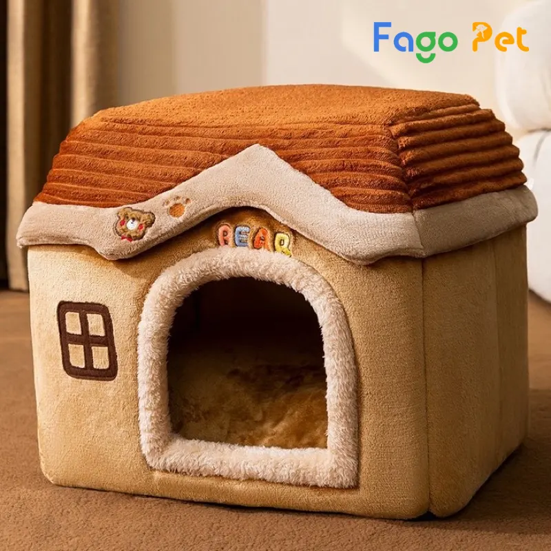 Nhà cho chó bằng vải bông