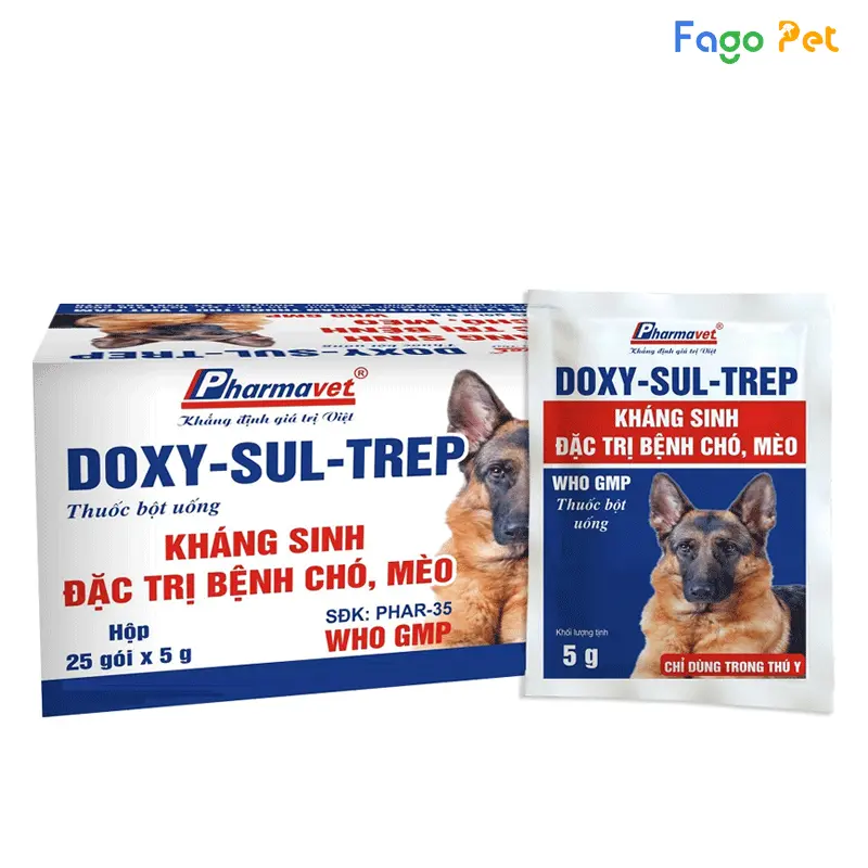 Thuốc kháng sinh đặc trị chó mèo Doxy-Sul-Trep