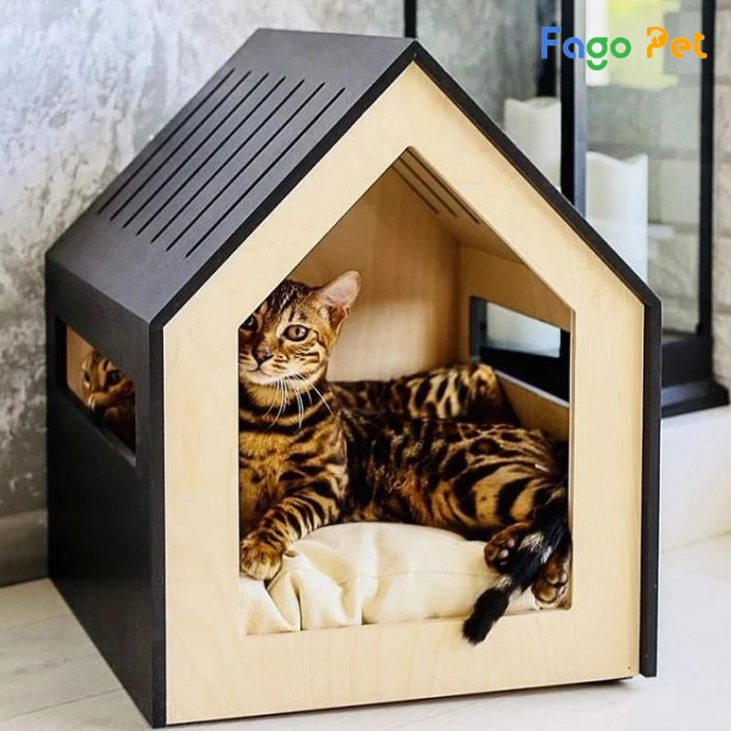 Thiết kế nhà cho mèo bằng nhựa