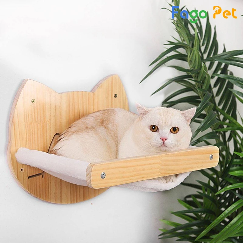  Nhà cho mèo bằng gỗ treo tường