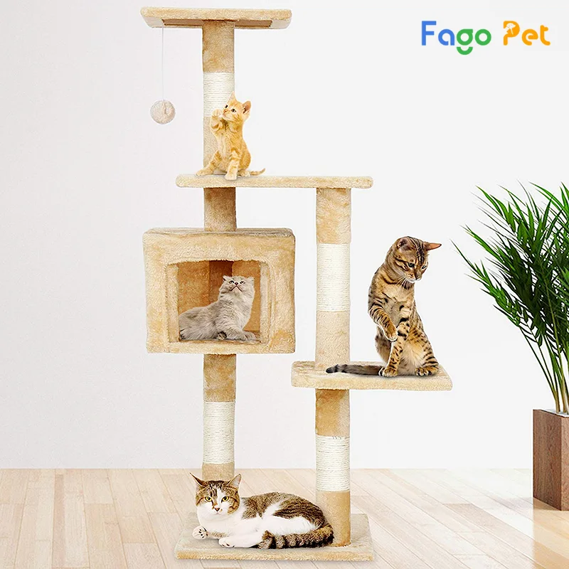 thiết kế nhà cho mèo hình cây