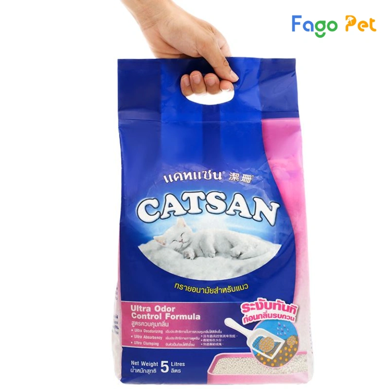 cát vệ sinh cho mèo catsan