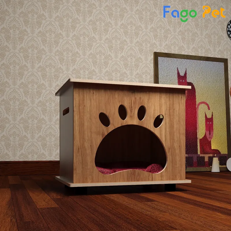 làm nhà cho mèo bằng gỗ