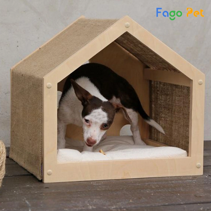 Làm nhà cho chó bằng bìa cát tông