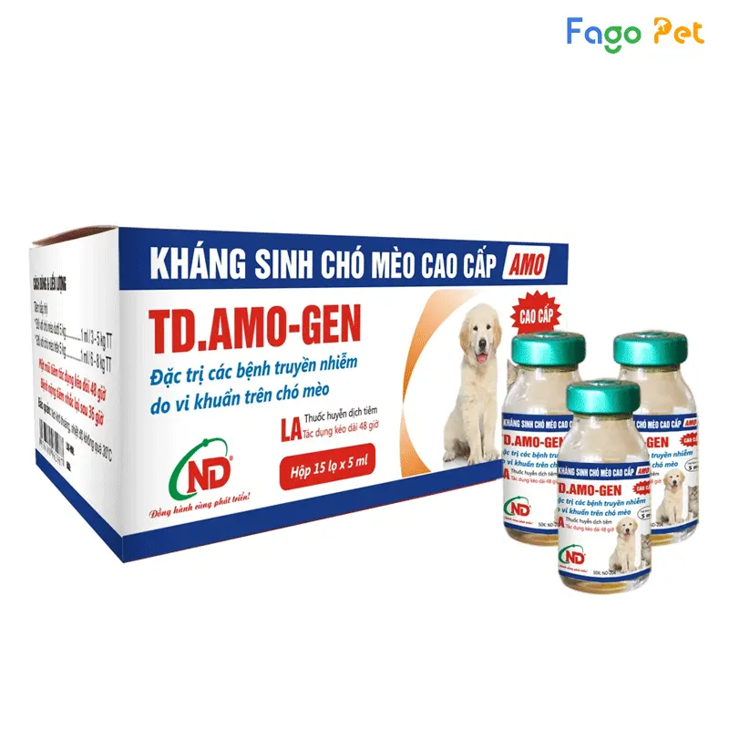 Thuốc kháng sinh đặc trị chó mèo TD.Amo-Gen