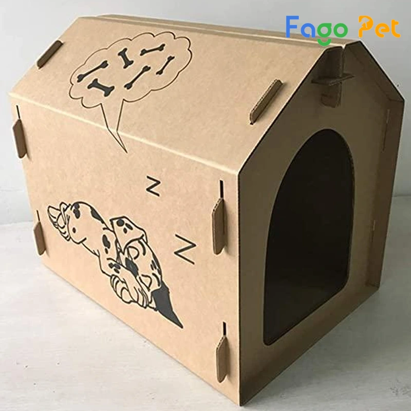  làm nhà cho chó bằng thùng carton