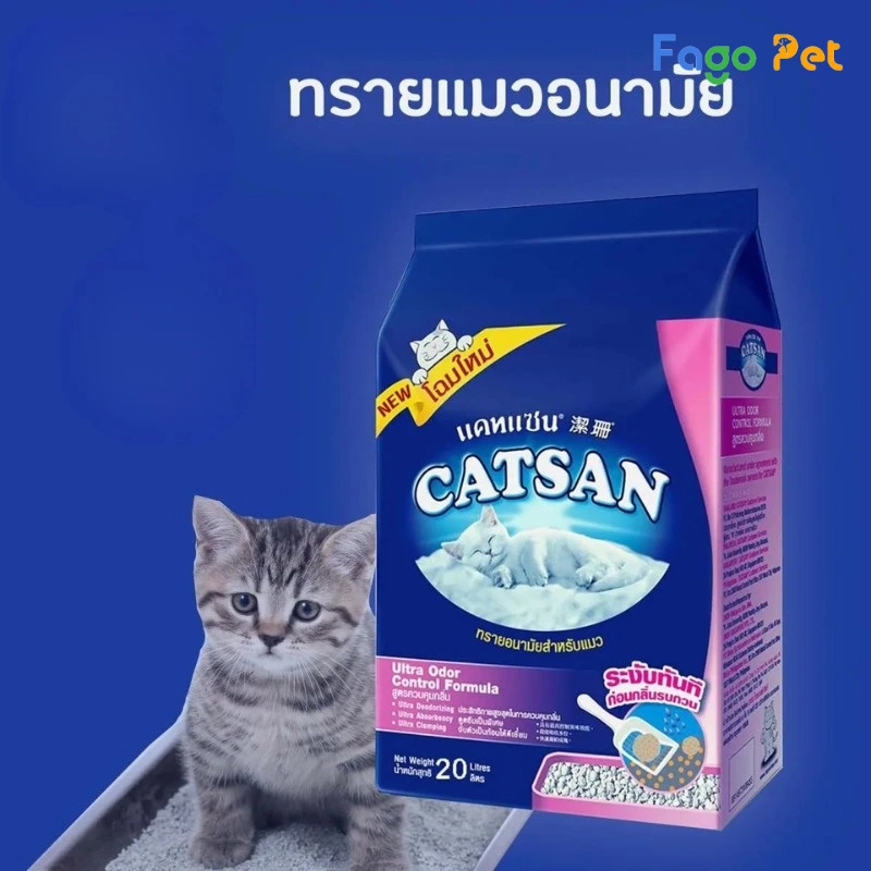 cát vệ sinh cho mèo catsan