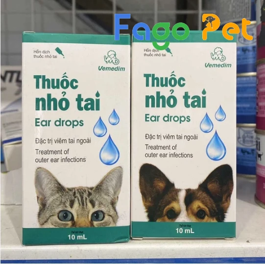 thuốc vệ sinh tai cho mèo