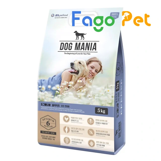 Thức Ăn Cho Chó Dog Mania 5kg Premium Chính Hãng, Giá Rẻ