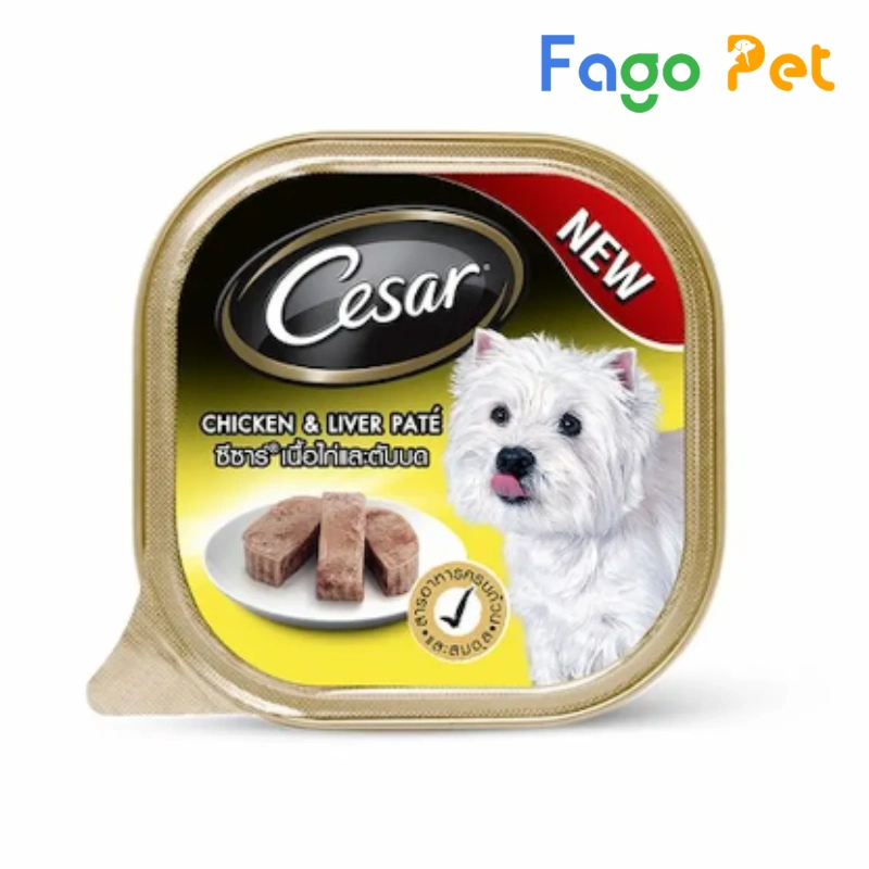 pate Cesar vị gà và gan