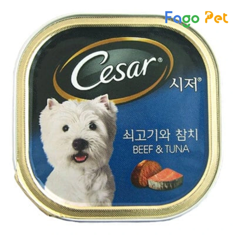 pate Cesar vị thịt bò và cá ngừ