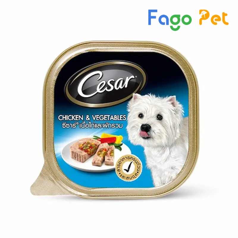 pate Cesar vị gà và rau