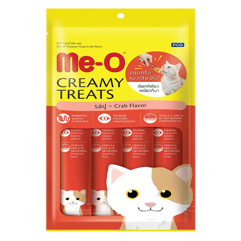 Bánh thưởng cho mèo Me-O Creamy Treats Crab Flavor