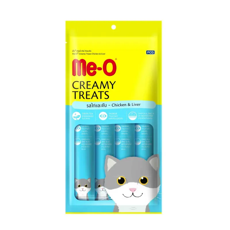 Bánh thưởng cho mèo Me-O Creamy Treats Chicken & Liver