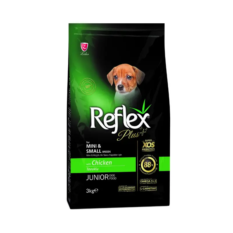 Thức ăn cho chó Reflex plus mini & small breed junior dog food chicken