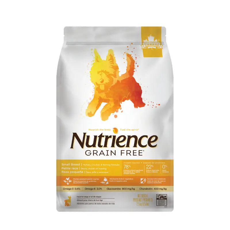 Thức ăn cho chó NUTRIENCE Grainfree (chó nhỏ) 2.5kg