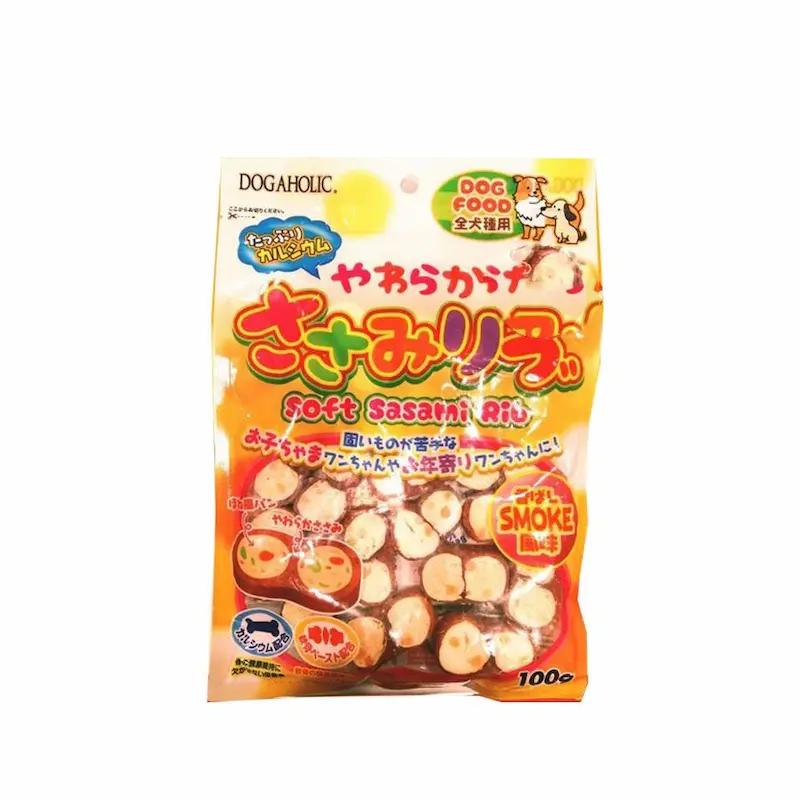 Snack cuộn kiểu nhật cho chó Dogaholic vị gà hun khói Soft sasami