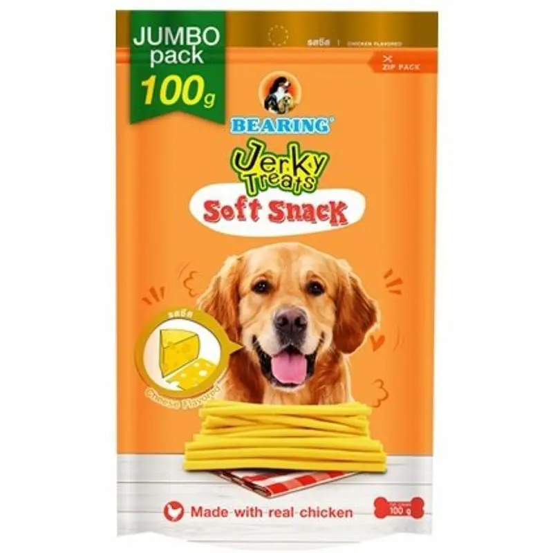 Snack mềm jerky treats cho chó Bearing vị phô mai