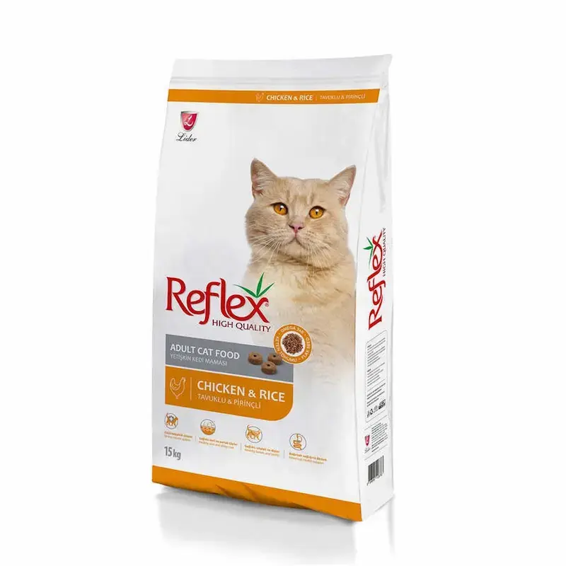 Thức ăn cho mèo Reflex adult cat food chicken & rice 15kg