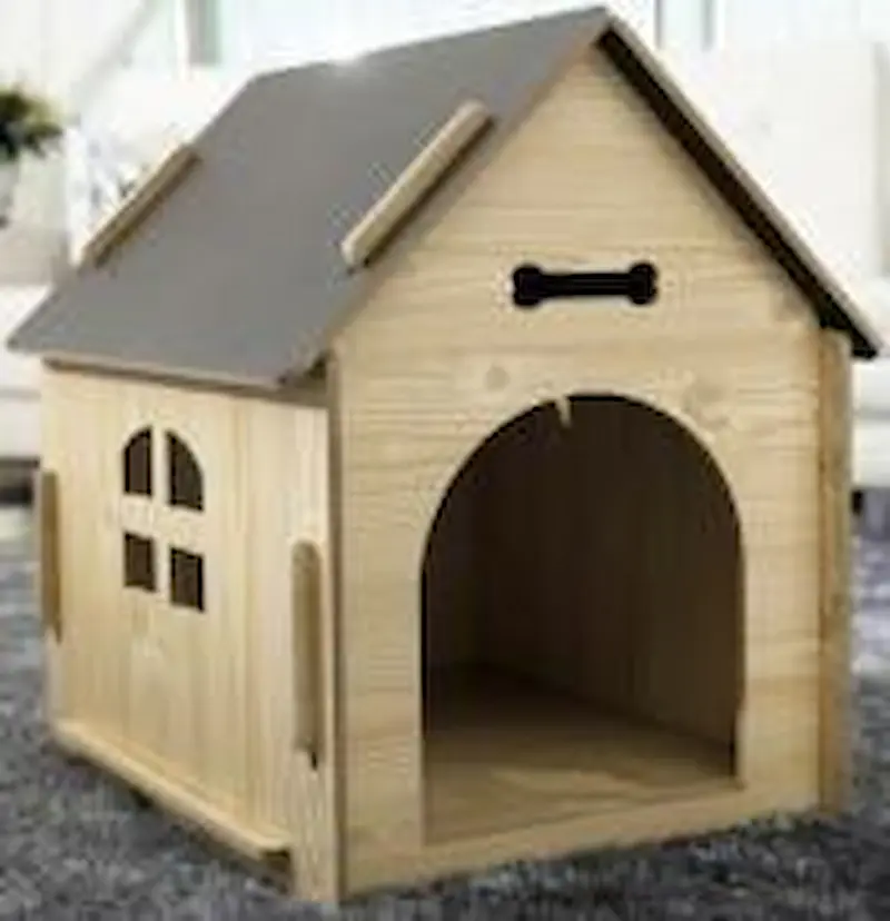 Nhà gỗ cho thú cưng - Nâu | Loffepet L:44x57x59cm