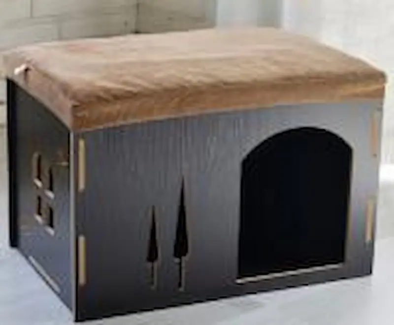 Nhà gỗ chữ nhật cho thú cưng | Loffepet 60x42x39cm