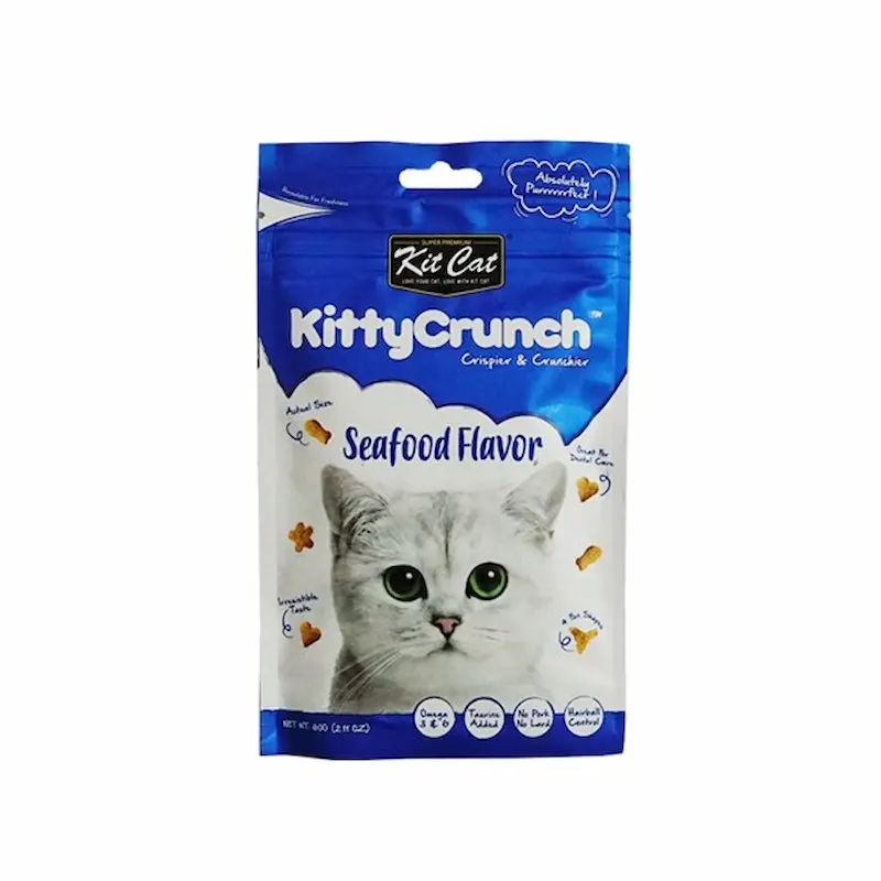 Snack dinh dưỡng  vị hải sản KittyCrunch | Kit Cat 60g